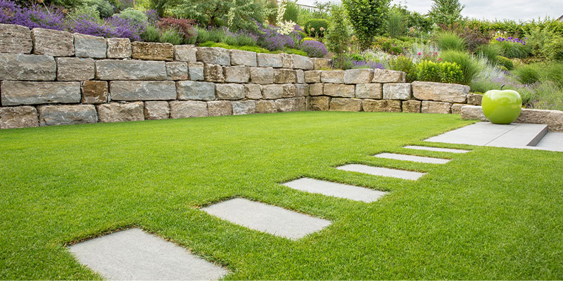 Professionelle Rasenpflege mit Aerifizieren und Nachsaat durch Grünraum Finkel in Günzburg und Augsburg