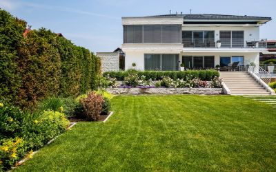 Gartenbau und Gartengestaltung der Außenanlage einer repräsentativen Villa bei Ulm